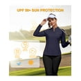 thumbnail image 2 of Little Donkey Andy Women's UPF50+ Shirts 1/4 Zip Long Sleeve Pullover Quick Dry Lightweight Golf Hiking Tops Rash Guard (Purple XS), 2 of 8