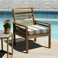 thumbnail image 2 of Cabana Stripe Stone Grey Premium Dining Seat Cushion (2-Pack), 2 of 8