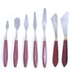 thumbnail image 1 of Billuyoard Espátula mezcladora de pintura de acero inoxidable resistente con mango de madera, espátula artística, paleta alisadora, rebanador, Herramientas y accesorios para hornear 7 piezas estilo B, 1 of 6