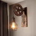 thumbnail image 2 of Aplique de pared Industrial lámpara de pared luz de pared accesorios de iluminación interior baño cocina sa de estar - De bronce Sunnimix luces de pared, 2 of 8