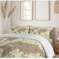 thumbnail image 6 of Ambesonne Map Duvet Cover Sets, Aged World Monsters Compass, 2-Queen, Sepia Pale Yellow, 6 of 7