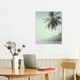 thumbnail image 2 of PIKWEEK  Sylvie Pale Green Coconut Palm Trees Canvas Wall Art, Warm Tropical Art for Wall, 2 of 4