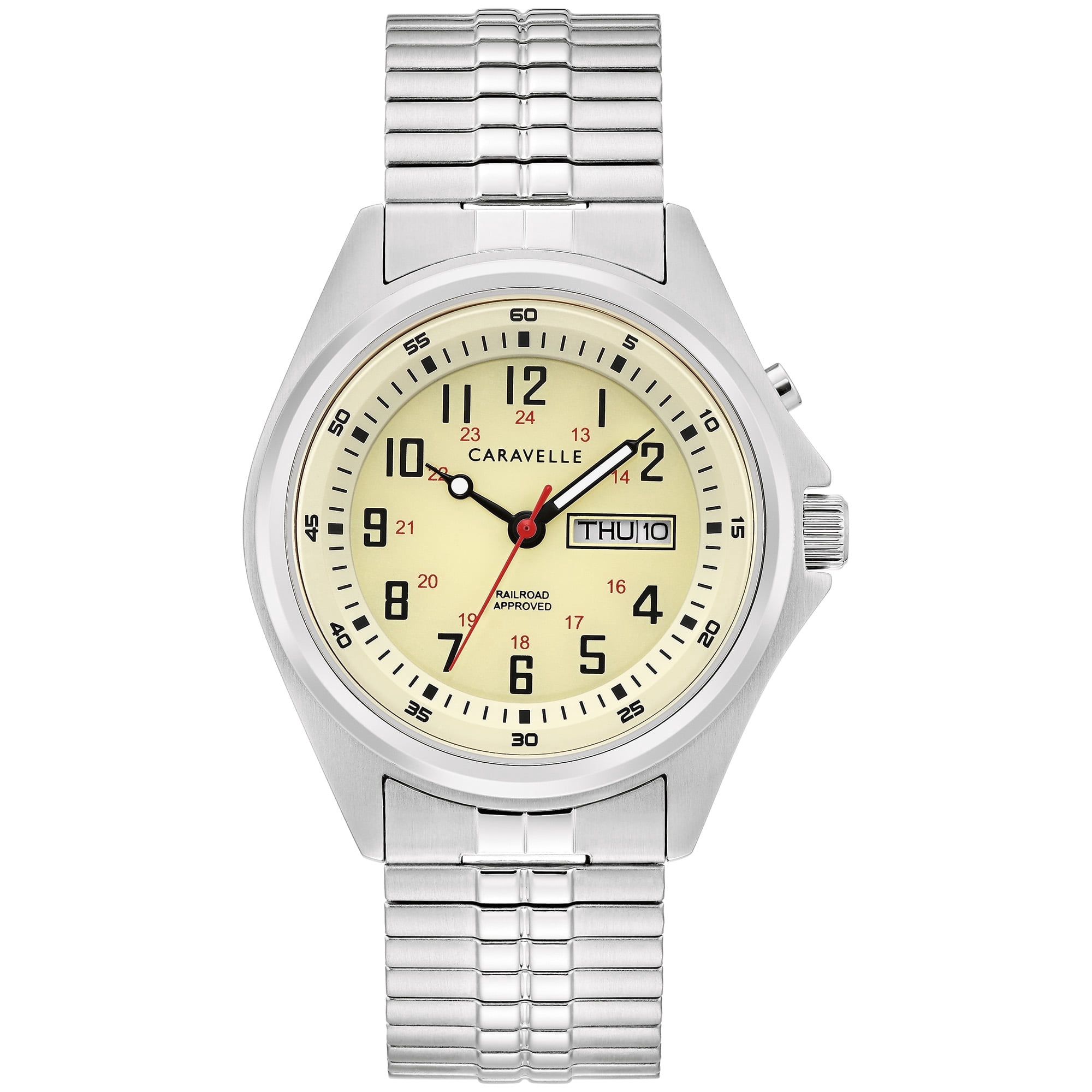 Caravelle by Bulova Men's Stainless Steel Expansion Band Watch - 43C124