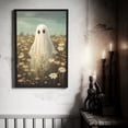 thumbnail image 2 of Ghost In The White Chrysanthemum Field Poster, Ghosts Art Print, Halloween Art Print, Halloween Decor, Spooky Vintage Halloween, Halloween Gift, 2 of 7