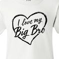 thumbnail image 4 of Inktastic I Love My Big Bro in Black Chalk Heart Youth T-Shirt, 4 of 5