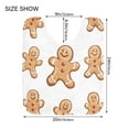 thumbnail image 5 of Bathroom Plush Absorbent Mat Single Square Pad 16x24Inches Bath Mat Fluffy Suitable For Bathroom Toilet Living Room Absorb Water Non-Slip Durable The Christmas Gingerbread Man, 5 of 9