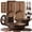 36 Pcs Chocolate, variant on Carote 36-Piece Detachable Nonstick Pots and Pans Set, Ceramic Cookware Set with Lids, Induction Compatible, Oatmeal