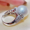 thumbnail image 5 of Elegant Women 925 Silver Rings Cubic Zircon Wedding Engagement Gifts Sz 6-10, 5 of 8