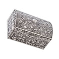 thumbnail image 2 of 1 joyero retro, organizador de joyas, exquisito soporte para anillos (plateado), 2 of 4