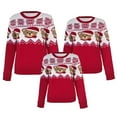 thumbnail image 3 of Casual Round Neck Matching Family Christmas Sweater Long Sleeve Knit Pullover Christmas Jumper, 3 of 10