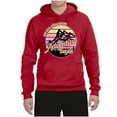 thumbnail image 2 of Wild Bobby Let Our Classroom Adventure Begin Mountain Sunset Light Colors Pop Culture Unisex Hoodie Sweatshirt, Red, Large, 2 of 6