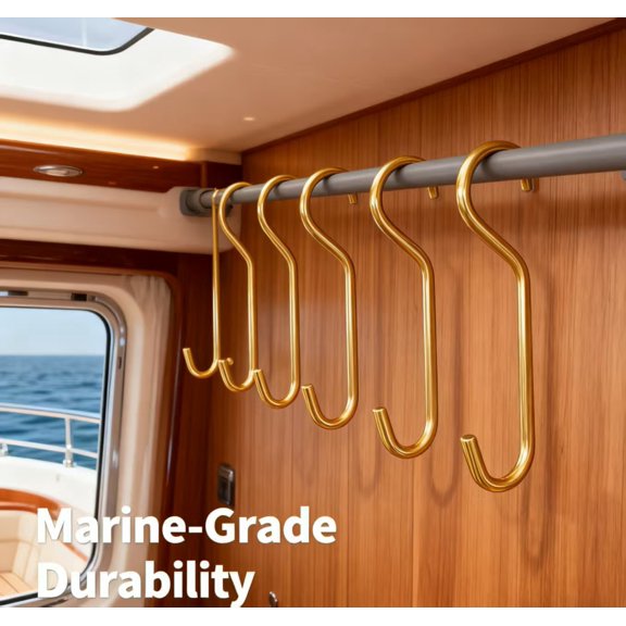 Heavy-Duty 304 Stainless Steel Shower Door Hooks Squeegee – All-in-One Bathroom Solution