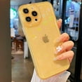 thumbnail image 5 of Compatible for iPhone 13 Pro Max 6.7 Inch Clear Glitter Heart Case, Rainbow Laser Holographic Bling Cute Heart Pattern Case for Women Girls Soft TPU Shockproof Camera Protective - Yellow, 5 of 11
