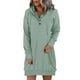 thumbnail image 2 of Vestido de manga larga de otoño e invierno para mujer Vestido casual sólido con capucha Fridja  yut6718, 2 of 5