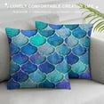 thumbnail image 3 of Throw Pillow Covers Pillow Covers Inch Set of Watercolor Rainbow Scales Throw Pillows Decorative Pillow Cases Cushion Covers for Bedroom Livingroom Sofa, 3 of 5