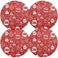 thumbnail image 2 of GZHJMY Christmas Light Balls Placemats 1Pcs,Holidays PVC Weave Place Mats Table Mats Non-Slip Easy to Clean for Home Kitchen BBQ Party Table Decor,15.4", 2 of 7