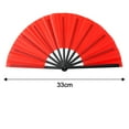thumbnail image 5 of sunsanly Folding Fan Pure Color Strong Fan Bone Lightweight Retro Style Kung Fu Fan Tai Chi Fan Chinese Dance Fan Party Decoration Fan, 5 of 7