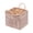 Pink, variant on Boho Fabric Storage Basket Quilted Floral Print Baskets Organizer Bin with Handles for Home, Picnic, Shopping
