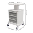 thumbnail image 2 of Professional-Grade 3-Drawer Utility Cart on Wheels - Trolley Cart W/ 3 Drawers, 2 of 16