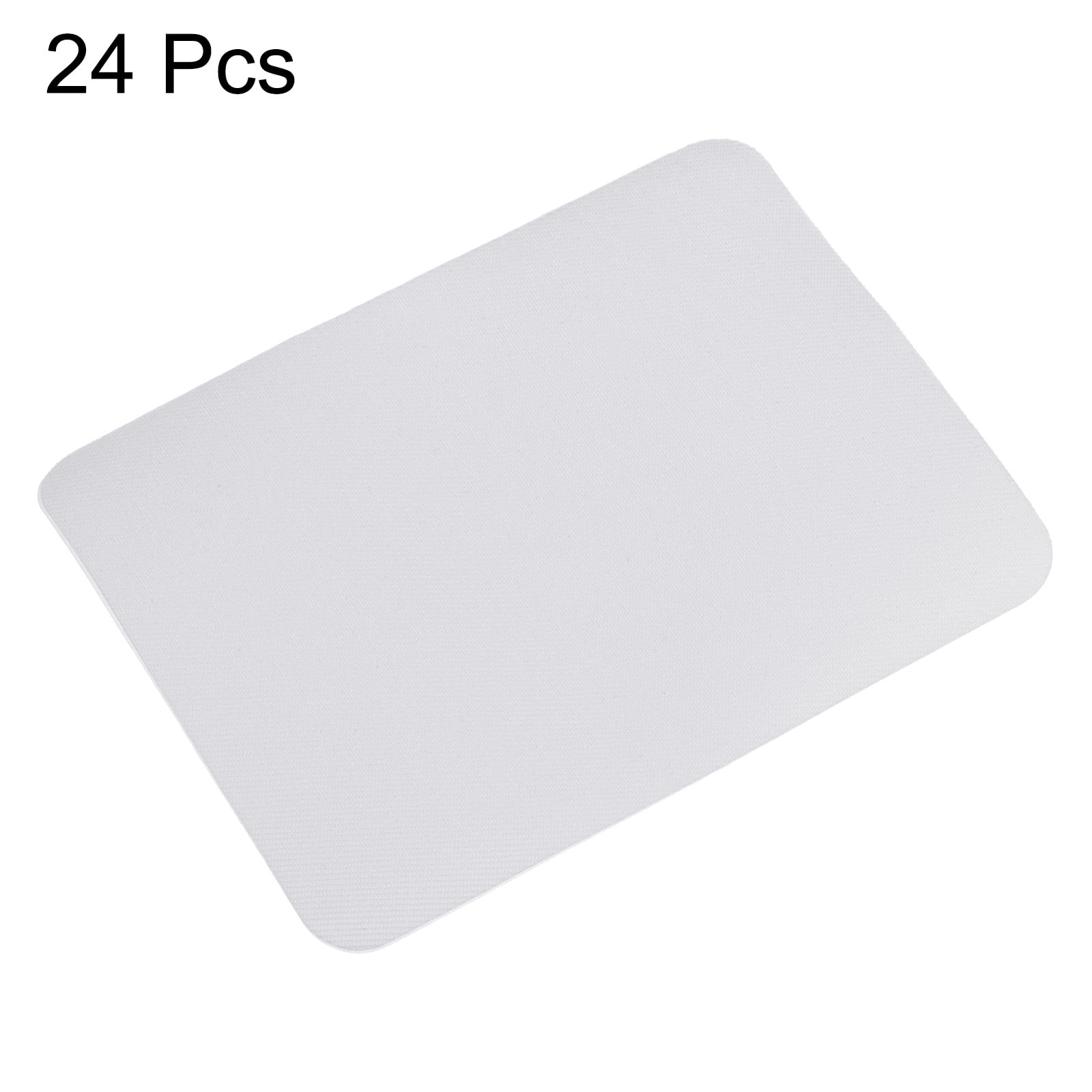 24Pcs Iron on Patches for Clothing Repair 4.9" x 3.7" Adhesive Fabric Patch Repair Decorating White