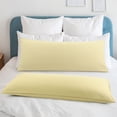 thumbnail image 2 of PiccoCasa 2Pcs Body Pillowcases Microfiber Pillow Covers, Standard Light Tan, 2 of 9
