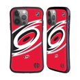 thumbnail image 1 of Head Case Designs Officially Licensed NHL Carolina Hurricanes Oversized Hybrid Case Compatible with Apple iPhone 14 Pro, 1 of 7