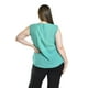 thumbnail image 3 of Blusa sin manga con detalle metalico Roman Fashion /Tallas Extras, 8006 (Menta) verde claro 38, 3 of 5