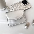 thumbnail image 3 of Women Wallet Portable Faux Leather Large Capacity Solid Color Magnetic Button Card Holder Small Slim  Purse Money Bag Case Shopping Use, 3 of 11