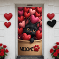 thumbnail image 5 of Heart-shaped Love Banner Puppy Pattern Heart Display Red Pink Rose Decor Romantic Backdrop for Valentine's Day Wedding Pet Party, 5 of 9