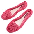 thumbnail image 1 of GOOHOCHY Zapatos de playa, transpirables, frescos, duraderos, simples, huecos, de plástico, planos, planos, de ocio para exteriores (rojo, 36 yardas), 1 of 7
