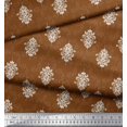 thumbnail image 3 of Soimoi Moss Georgette Fabric Filigree Damask Fabric Prints by Yard 42 Inch Wide, 3 of 3