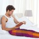 thumbnail image 5 of Fotbe Purple Yellow Buffalo Plaid Pantalones de Pijama para Hombre, Pantalones de Dormir, Pantalones de Casa con Cintura Ajustable y Bolsillos-Small, 5 of 6