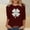 A955 Wine, variant on St. Patrick's Day T-Shirt for Women Glitter Texture Shamrock Clover Graphic Crewneck Long Sleeve Loose Fit Soft Festive Holiday Graphic Tee Top