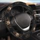 thumbnail image 5 of Balery Metal Style Horned Skull Fundas elásticas antideslizantes para volante, funda protectora universal para hombre y mujer, 15 pulgadas, accesorios para coche., 5 of 6