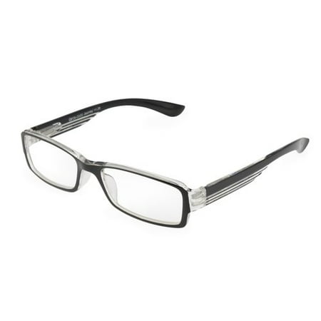 OPTX 20/20 Journey Unisex Reading Glasses, Black/Crystal