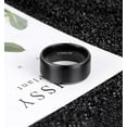 thumbnail image 2 of HSHDLDF 4mm 6mm 8mm 10mm Black Titanium Rings Wedding Band Matte Comfort Fit for Men Women, 2 of 6