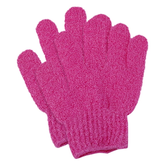 Exfoliating Shower Gloves Body Scrub Mitt Dead Skin Removal Peeling Spa Bath Gloves Soft Nylon 2pcs Multicolor Full Body Skin Exfoliator for Smooth Skin
