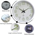 thumbnail image 4 of Wall Clock,silent Quartz Digital Luminous Wall Clock, 4 of 5