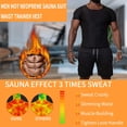 thumbnail image 3 of Lilvigor Waist Trainer Shirt Hot Sweat Sauna Suits Compression Workout Short Sleeves Heat Trapping Top Weight Loss Clothing Gymwear, 3 of 7