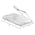 thumbnail image 3 of Marble Cheese Slicer & Serving Tray, 8” x 5”, Gray Marble with Steel Arm, 3 of 6