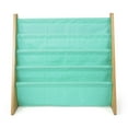 thumbnail image 5 of Humble Crew Kids Bailey Bookshelf 4 Tier Book Storage, Natural/Seafoam, 5 of 6