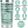thumbnail image 2 of Teacher Christmas Gifts, Teacher Gifts for Women Men - Teacher Appreciation Gifts, Teacher Birthday Gifts Idea, Gifts from Students, Appreciation Week - 20 Oz Tumbler Cup Mug, 2 of 6
