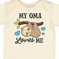 thumbnail image 4 of Inktastic My Oma Loves Me with Sloth and Hearts Boys or Girls Baby Bodysuit, 4 of 5