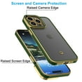 thumbnail image 3 of iPhone 15 Pro Case for Women Girl Cute Luxury Plating Soft Back Cover Raised Full Camera Protection Bumper Silicone Shockproof Phone Case for iPhone 15 Pro Max, Green, 3 of 9