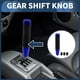 thumbnail image 2 of Cylinder Shift Knob, 18cm Universal for Automatic and Manual Vehicle Gear Shifter Knob with 3 Adapter Aluminum Alloy Blue, 1 Set, 2 of 7