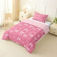 thumbnail image 2 of jejeloiu Kawaii Bow Tie Twin Comforter Sets,Cartoon Stars Print Bedding Set For Girls Teens Reversible 2 Pieces, 2 of 7