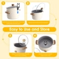 thumbnail image 2 of Atopoler Slow Cooker Lid Holder,Space Saving Storage for Hands Free Cooking,Fits Various Lid Sizes,for Clean Kitchen and Convenient Cooking, 2 of 10