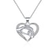 thumbnail image 5 of Collar para madre e hija, plata de ley 925, collares con colgante para mamá, te mantienen en mi corazón, joyas de oro rosa para mujer, regalo del día de la madre, 5 of 5
