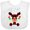 AA-White, variant on Inktastic Cute Flannel Reindeer with Christmas Bulbs and Snowflakes Boys or Girls Baby Bib
