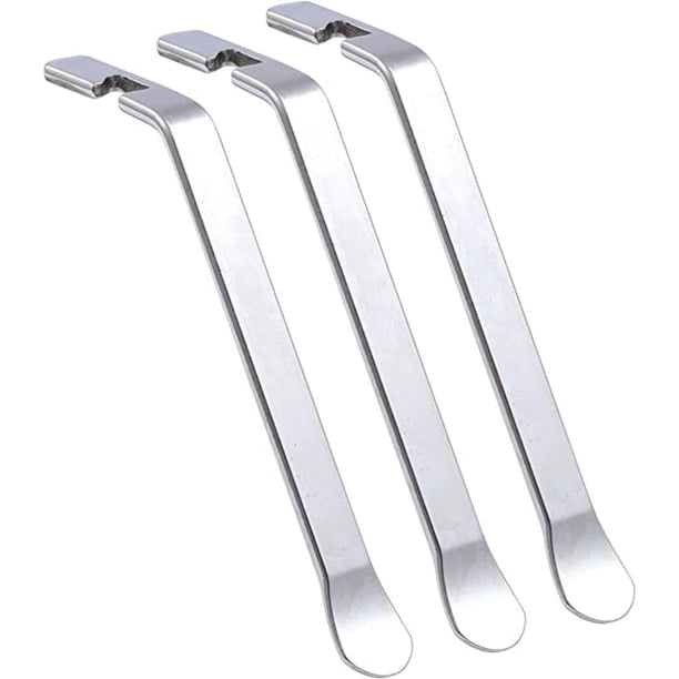 Apuakthei Palanca de Neumáticos de Bicicleta 3 Piezas Palanca de Neumáticos de Bicicleta, Juego de Cucharas Palanca de Neumáticos, Palanca de Neumáticos de Bicicleta de Acero Inoxidable para